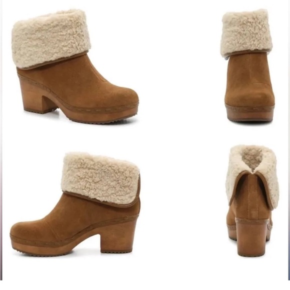 Crown Vintage Shoes - NWOB Crown Vintage Women's Tan Shearling-Lined Ankle Boots